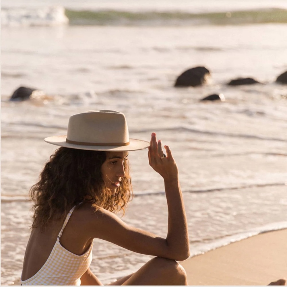 NWT WILL + BEAR CALLOWAY CREAM | FELT SUN HAT🌸